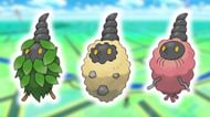Burmy sports many different forms, but even when evolved, they're fairly useless (Image via Niantic)